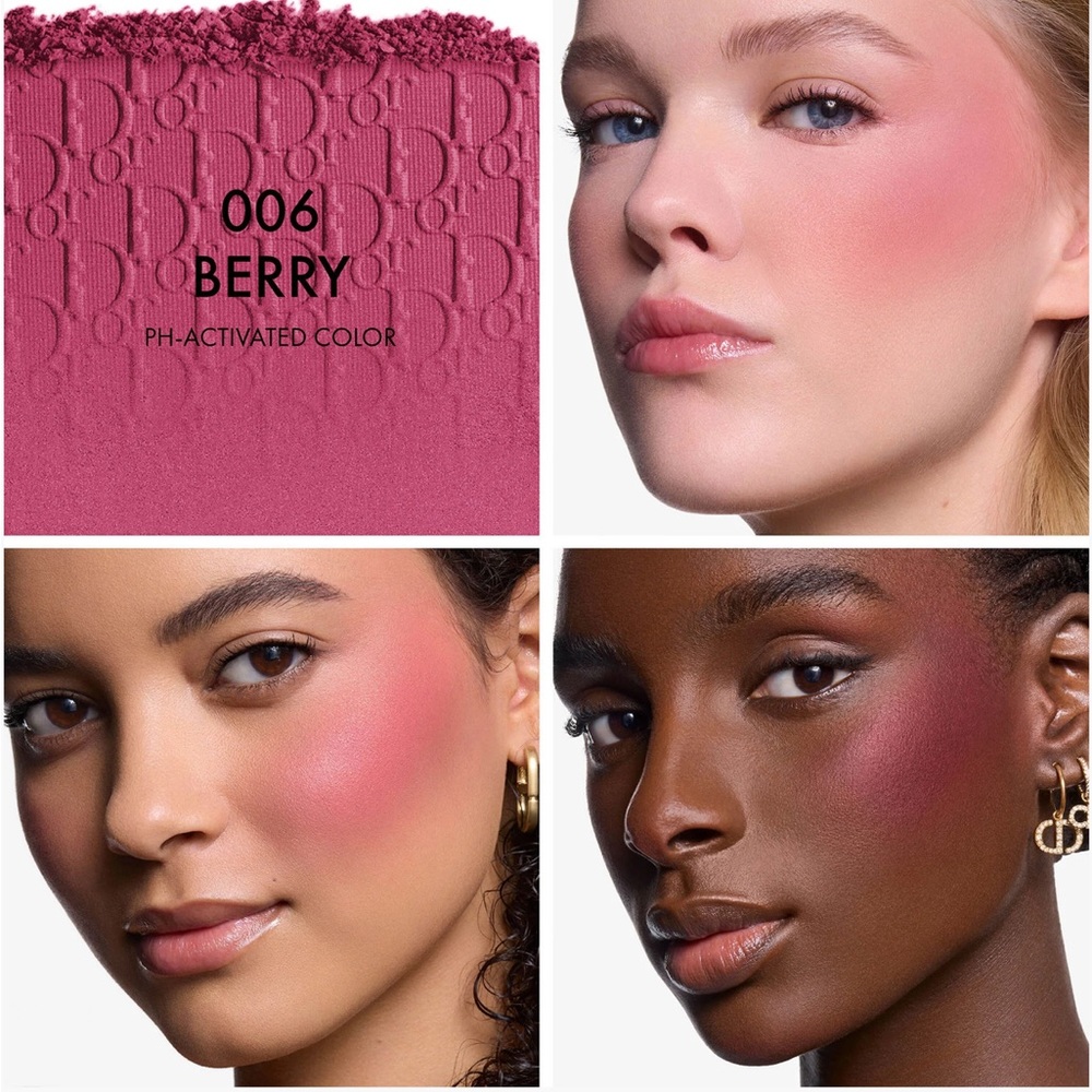 BERRY 006 - Dior Rosy Glow Color Awakening Powder Blush Compact